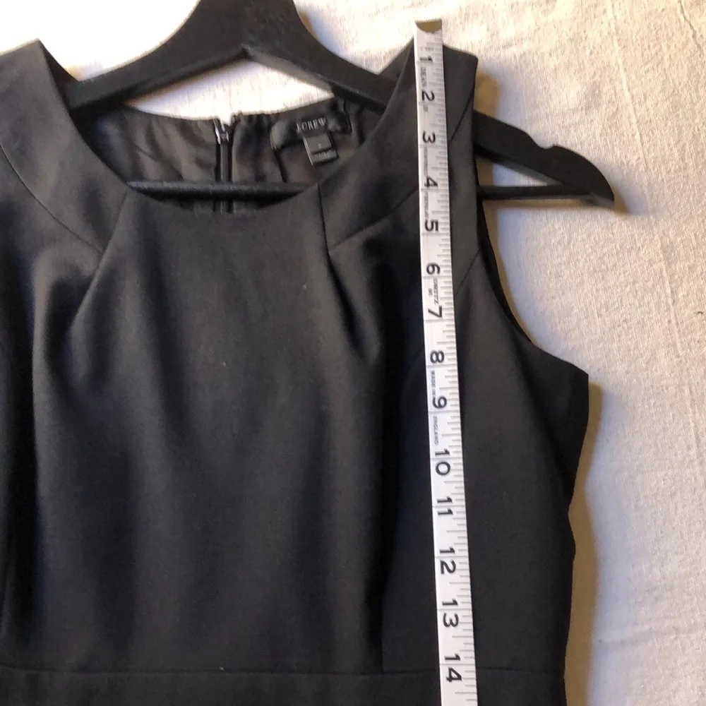 J. Crew Simple Black Dress With Pockets Knee Length Sleeveless Summer Office 2 - Picture 6 of 11